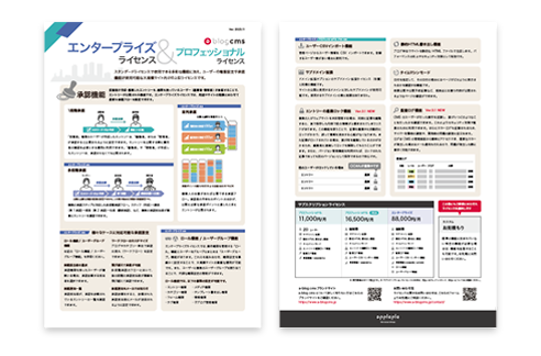 上位ライセンス機能紹介チラシ